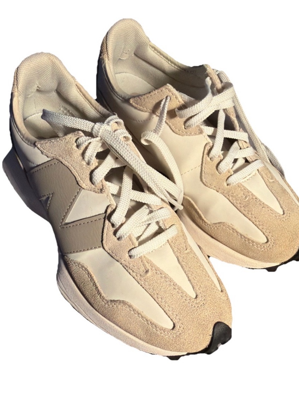 New Balance Beige & White Women's Retro Runner Sneakers - Picture 6 of 14